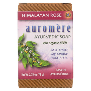 Auromere Himalayan Rose Ayurvedic Bar Soap