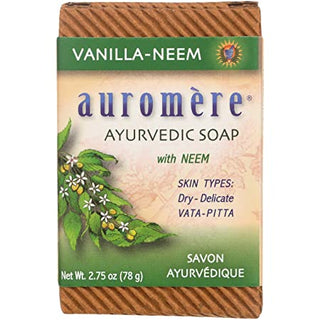 Auromere Vanilla Neem Ayurvedic Bar Soap