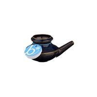 Baraka Ceramic Neti Pot - Blue & Brown