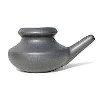 Baraka Ceramic Neti Pot - Gun Metal Grey
