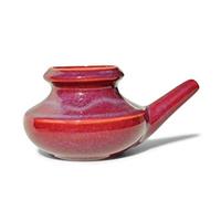 Baraka Ceramic Neti Pot - Red