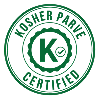 Kosher Certified (Pareve status)