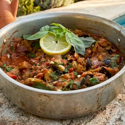 Moroccan-Spiced Eggplant & Tomato Ragù: Dosha: Vk- P(EX)   